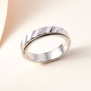 Sterling Silver Spinner Band Ring